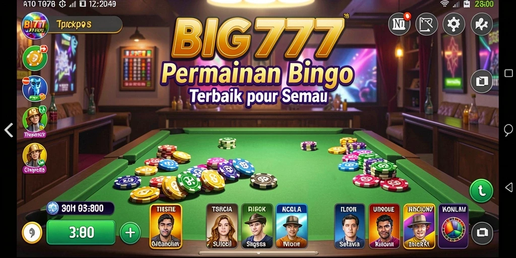 Screenshot gameplay Bingo di BIG777 menunjukkan keseruan permainan.