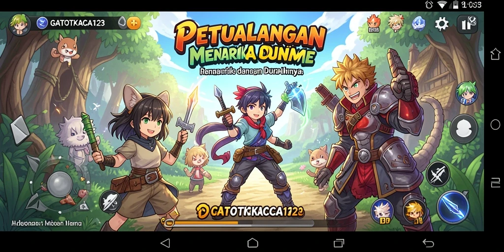 Tampilan gameplay seru dalam GATOTKACA123 yang penuh aksi.