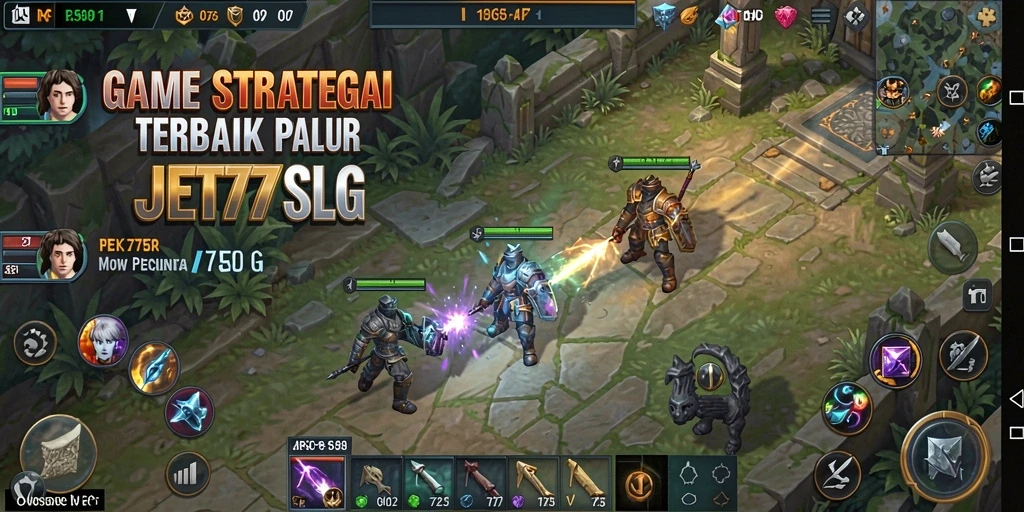 Tampilan gameplay menarik dengan elemen strategi mendalam.