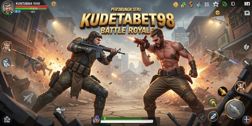 Tampilan seru dari gameplay KUDETABET98 dalam aksi Battle Royale.