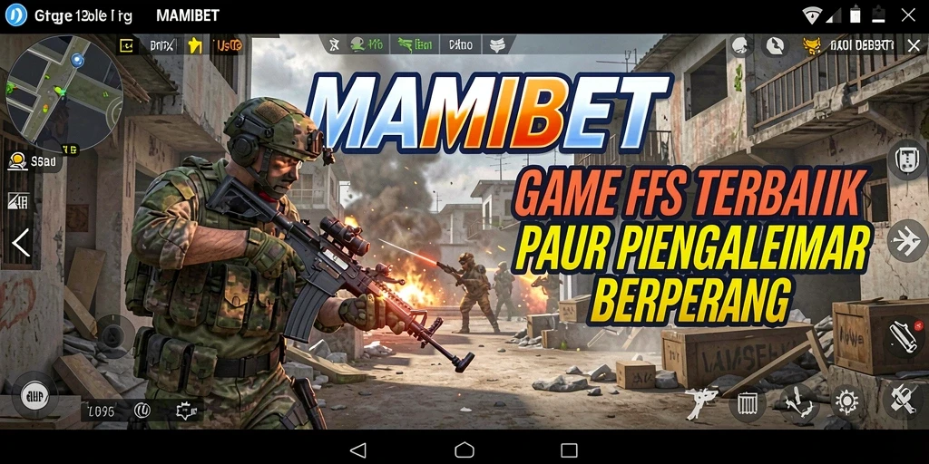 Screenshot MAMIBET menampilkan aksi pertempuran yang menegangkan dalam game FPS.