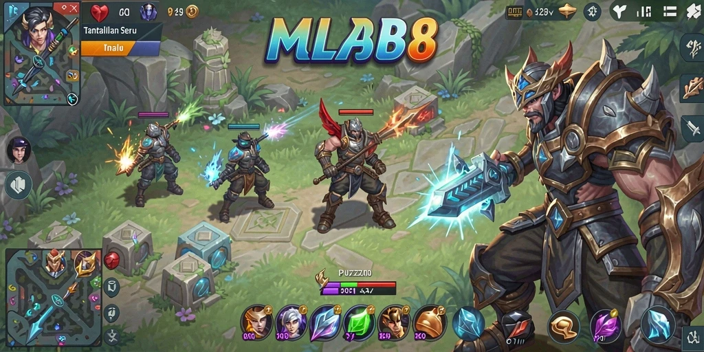 Tampilan gameplay seru dan menantang dalam MLBB8.