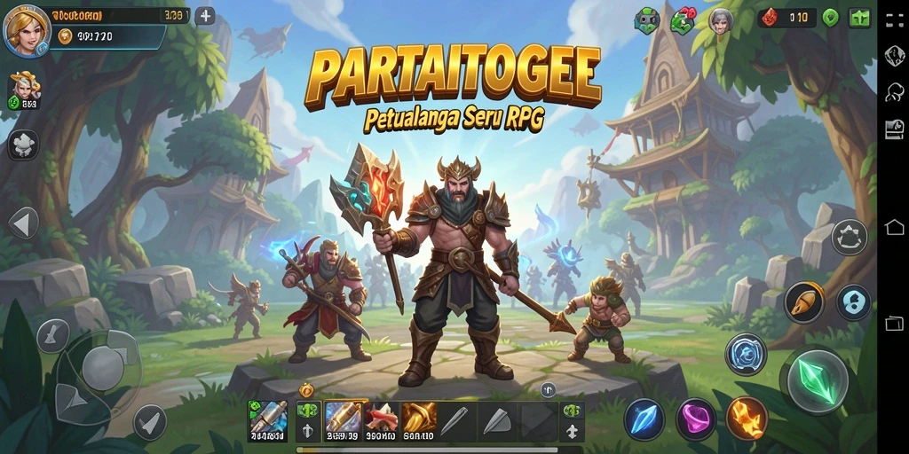 Screenshot menampilkan aksi seru di dunia RPG PARTAITOGEL.