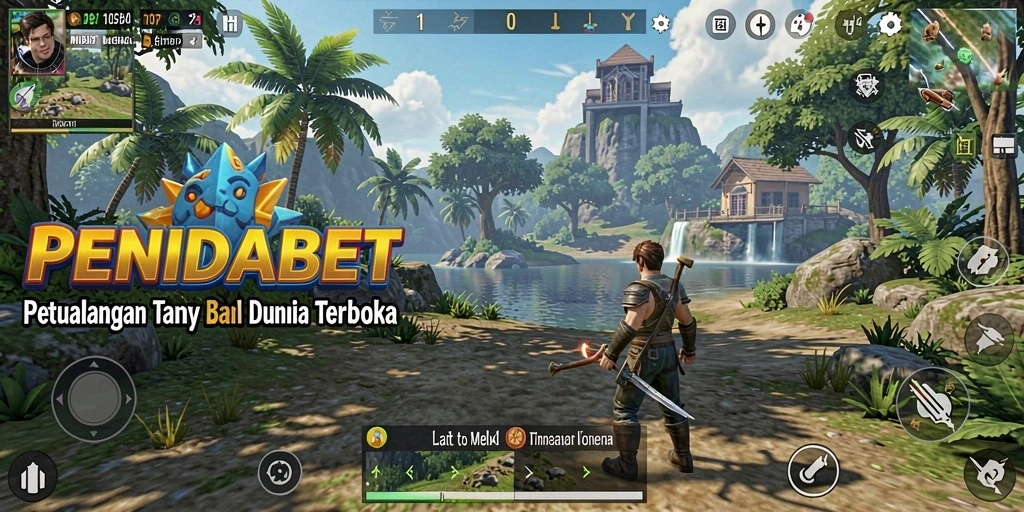 Tampilan gameplay mendebarkan dari dunia terbuka PENIDABET.