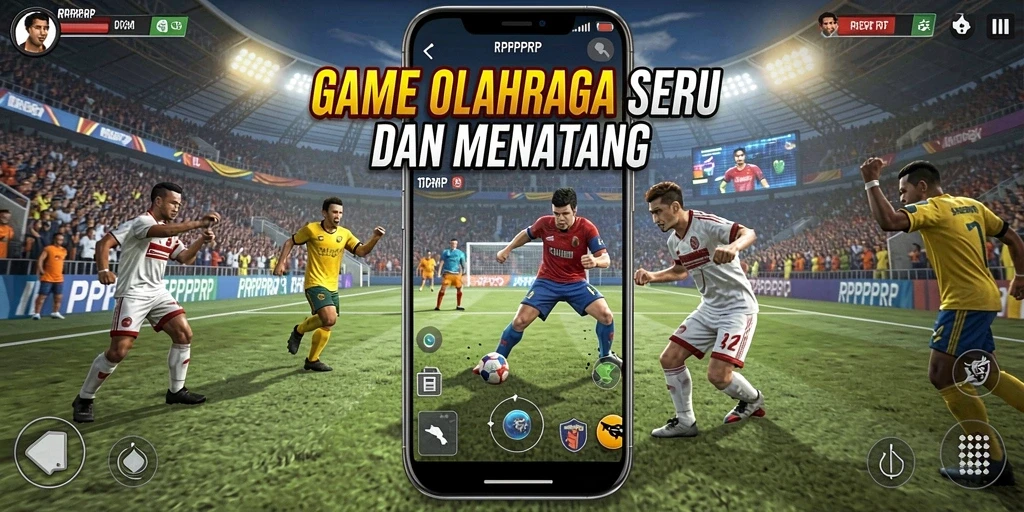 Tampilan screenshot RPRPRP menunjukkan kompetisi olahraga yang mendebarkan.