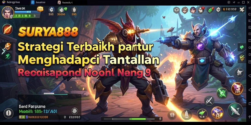 Screenshot gameplay SURYA88 menampilkan aksi strategi yang mendebarkan.