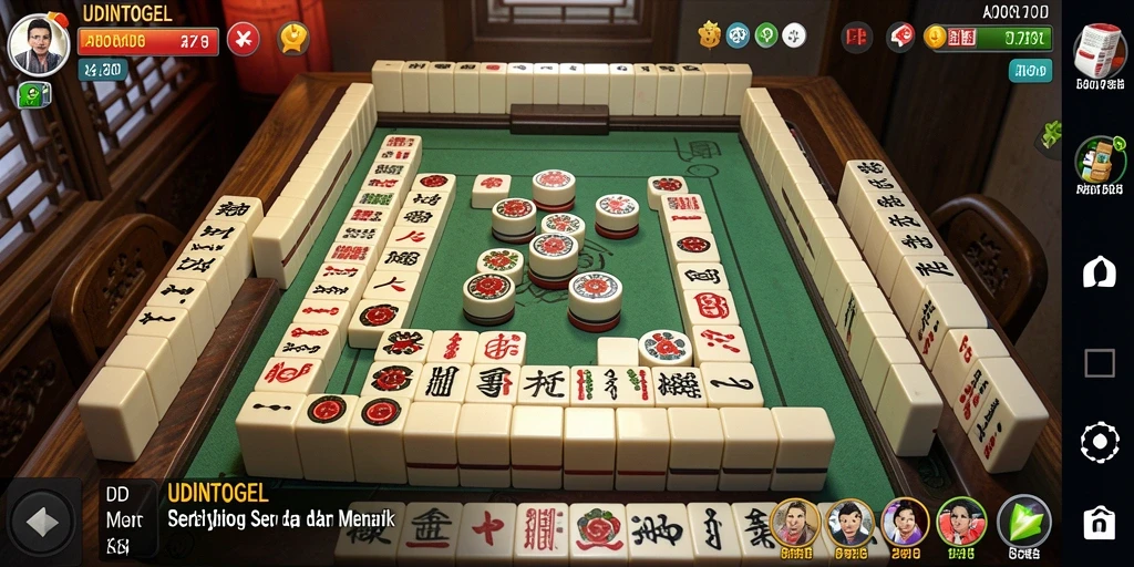 Gameplay seru Mahjong di UDINTOGEL dengan desain ubin yang menarik.