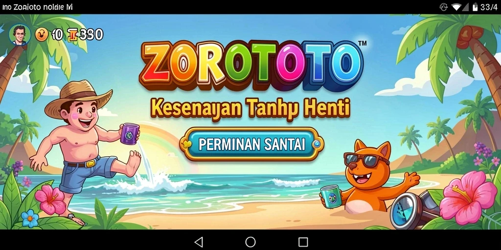 Tampilan gameplay menyenangkan dengan karakter lucu dari ZOROTOTO.